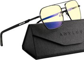 4528 Anyluv Blue Light Glasses Men/women Gaming Protection 01- Black/black