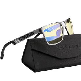 A6571-2 Anyluv Blue Light Blocking Glasses Medium C2- Gunmetal Gaming Protection