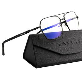 An4528-1 Anyluv Blue Light Glasses Medium Everyday Protection 01- Black/black