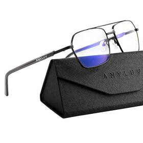 An4528-4 Anyluv Blue Light Glasses Medium Everyday Protection 04- Black/grey