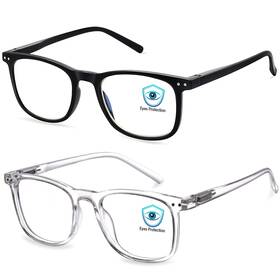 Jppg002 Aosm Blue Light Blocking Glasses Blocker 0.00x Black Transparent