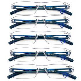 B0d8pdvfs9 Aqwano Rimless Computer Reading Glasses Blue Light Blocking 5 Pack Clear Frame