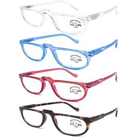 Sr3868 Aqwano 4 Pairs Reading Glasses Blue Light Blocking Computer Readers For Women