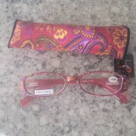 Rg904 Art Wear Paisley Multicolor Reading Glasses 1.00 Spring Temples Oval