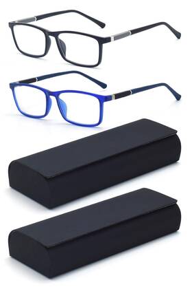 B0fmrlchk6 Autojouls 2-pack Nearsighted Glasses -4.0 Diopter Light Spring Hinge Hard Case