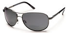 Aviator Suncloud Gunmetal Polarized Bifocal Reading Sunglasses 2.50 715757388195