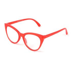 Betsey Johnson 193033485385 Womens Rhett Blue Light Glasses Reading Shiny Red 62mm Us