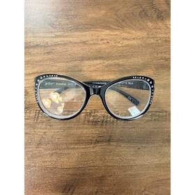 Vmp2115 Betsey Johnson Womens Cat Eye Reading Glasses Black Rhinestone 2.00 Blk