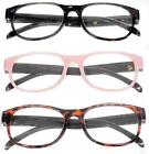 Betsey10.24 Fourever Funky Betsey Johnson Pairs Reading Glasses Brown Pink Black