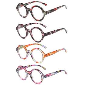 Bevi 748323857085 Ladies Stylish Reading Glasses Round Reader With Spring Hinges Great Val
