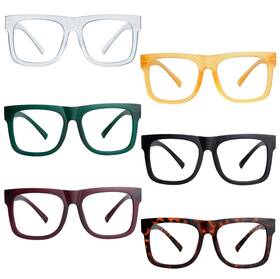 6-r2316-6c00-225 Bfoco Reading Glasses Metalless Screwless Spring Hinges 2.25 6 Pack
