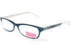 Bj110934 Betsey Johnson Rx Frame Reading Glasses Rectangular Turquoise