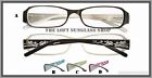 R449a125 Black Rhinestone Glasses Temples Floral Spring Etching Reading Detail