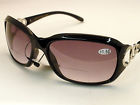 50019r Black Reading Sunglasses Bifocal Lady