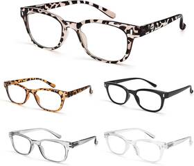 Bls Blues 313028820872 5 Packs Reading Glasses For Women Blue Light Blocking Vintage Compute