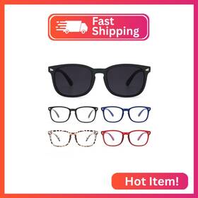 D618-14 Bls Blues 5 Pack Reading Glasses Blue Light Blocking Fashion Square Computer Readers
