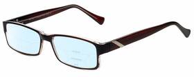 3072 Blue 653753414527 2000 And Beyond Womens Multi-focus Light Glasses In Brown Crystal 56mm