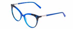 Gu3031 Blue 664689952045 Guess Unisex Cat Eye Full Rim Designer Reading Glasses Crystal 52 Mm