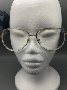 Blue Light 196365849184 Universal Thread Gold Tone Aviator Filtering Reading Glasses 1.25