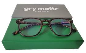 650738tr Blue Light Gry Mattr By Joe Mimran Suave Reading Glasses- 2.50 Strength