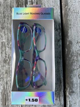 Blue Light 840432508831 1.50 Blocking Reading Glasses Box Of 2