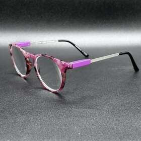 4621-010324-26 Blue Planet Eyewear Marine Bp2043 3.00 Readers Purple Pink Marble Flex Used