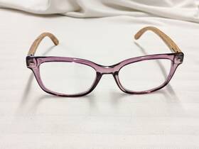 Bp2040 Blue Planet Readers 3.00 Bradford Purple Frame Woodgrain Flex Bag Nearly New