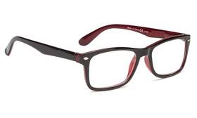 Blueless 011448719807 Classic Vintage Style Reading Glasses Women Men Black/red 1.50