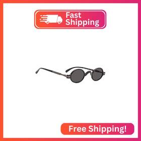 5-r077-1c09-250 Blueless Vintage Round Reading Glasses Professor Readers Small Lenses Grey Lens