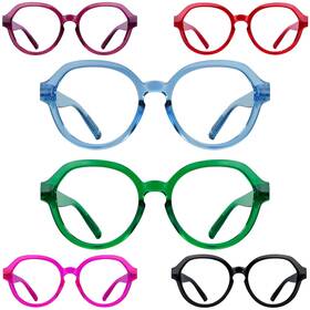 5-r2317-6c00-200 Blueless Oversized Reading Glasses Metalless Screwless Spring Hinges Women 6-