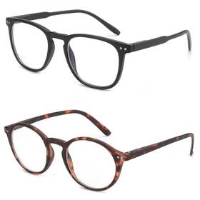 Bluemoky 762901010303 Reading Glasses For Women Men Blue Light Blocking 2 Pack Computer R