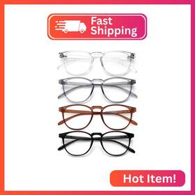 2324 Bosswin Blue Light Blocking Glasses For Women/men - 4-pack Computer Reading/gami