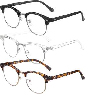 Brand Soar&eagle 764781819663 3 Pack Blue Light Bright Black Silver/crystal Silver/amber Gold