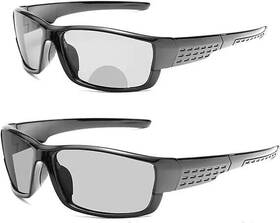 1.75x Branded 445011037028 Transition Photochromic Bifocal Reading Glass Men Safety Sports Black New