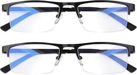 Branded 744110968118 2-pack No Blue Vision Glasses Lightweight Light Readers For Screens Usa