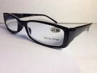 Brd02 Cheetah Readers Womens Spring Temple Reading Glasses Black