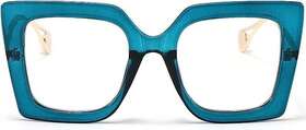 B0bhdkfgkp Breaksun - Oversized Blue Light Glasses For Women Thick Square Frame