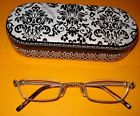 Brighton 47-23 Hemingway Glasses Case Tortoise Reading Silver 2.00 Eyeglasses