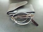 Rf104 Brown Glasses 2.00 Silver Microvision Grant Reading Folding Foster