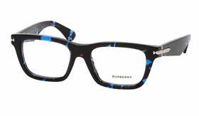 2419-f Burberry New Reading Glasses B 4111 53-19 145 Blue Havana And Silver Frames