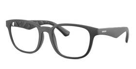 2433-u Burberry New B 3464 52-20 145 Matte Black And Plaid Print Textured Frames