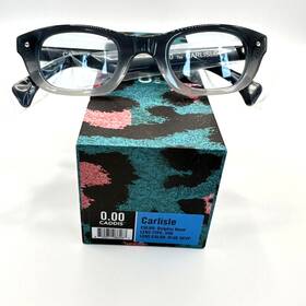Caddis 810071086267 Reading Glasses Carlisle Style 0.00 Black And Gray Ombre- New In Box