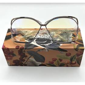 Caddis 810102721341 Reading Glasses Eyewear Birdcage 0.00 Rose Gold -blue Light- New In Box