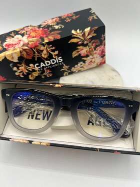 Caddis 811009031236 Eyewear 1.00 Porgy Gloss Black Frames- With Box