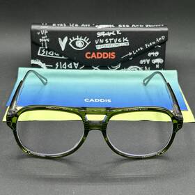 9022-022625-106.95 Caddis Triple 1.00 Rgb Blue Light Readers Green 55-16-139 Euc With Case And Cloth