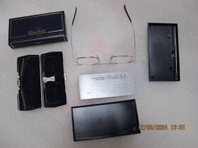 Calabria 795780085421 Slimfold Kanda 001 Of Japan Folding Reading Glasses With Case In Silver 2.00