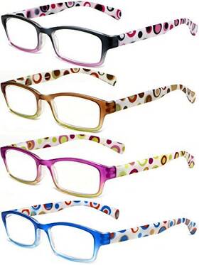 Calabria 795780133696 Hannah Designer Reading Glasses 1.75 In 4-pack Variety Womens Read