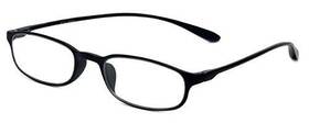 Calabria 795780180270 718 Unisex Lightweight Flexie Reading Glasses In Ebony Black 2.75 47mm