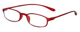 Calabria 795780185329 718 Unisex Lightweight Flexie Reading Glasses In Cherry Red 3.25 47 Mm