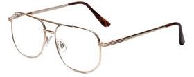 1106 Calabria 795780424046 Metal Pilot Reading Glasses 1.50 Gold Mens Womens Designer Trendy Compu